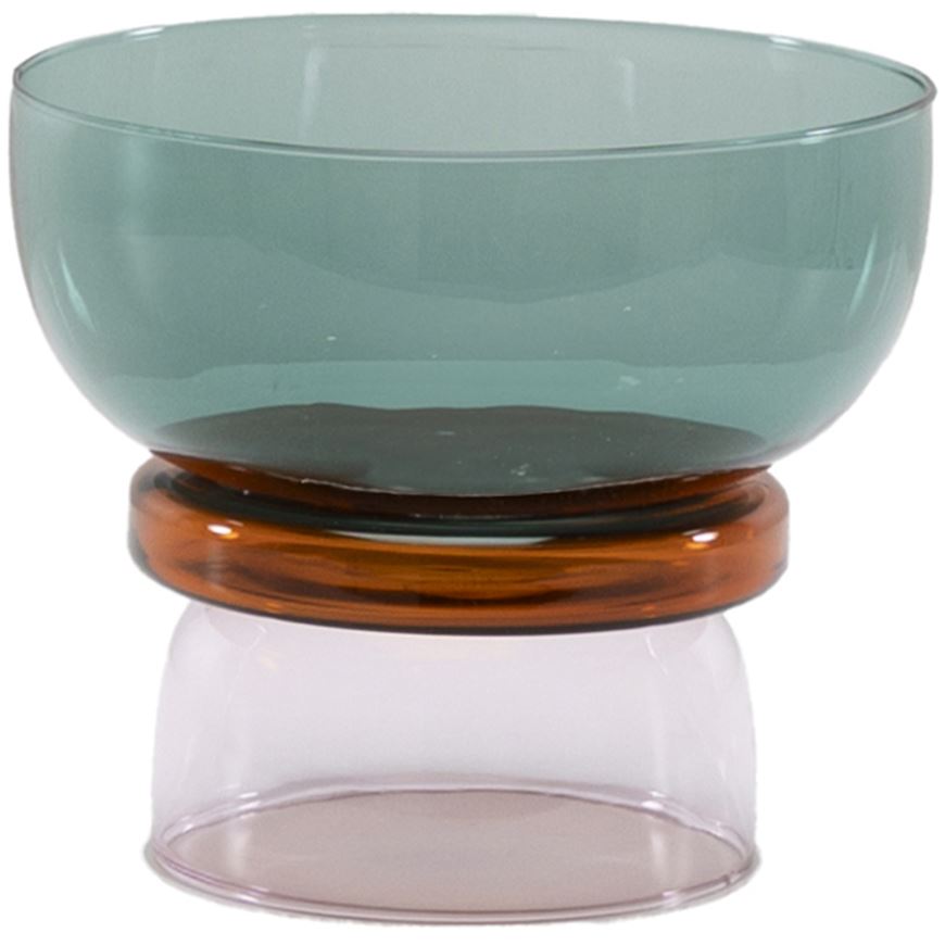 Picture of ELLIS tea light holder multicolour - H14cm