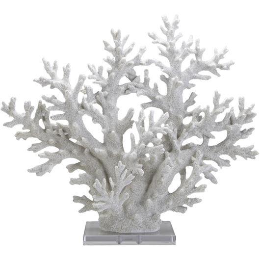 Picture of ALDEN coral decoration white - H45cm