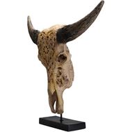 BULL skull decoration brown - H69cm