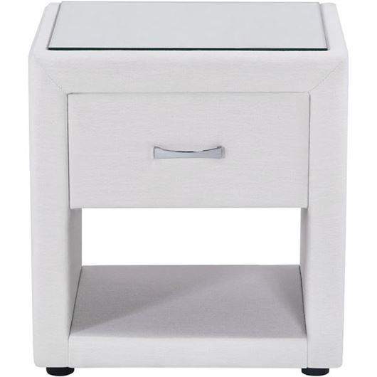 LINO bedside table white