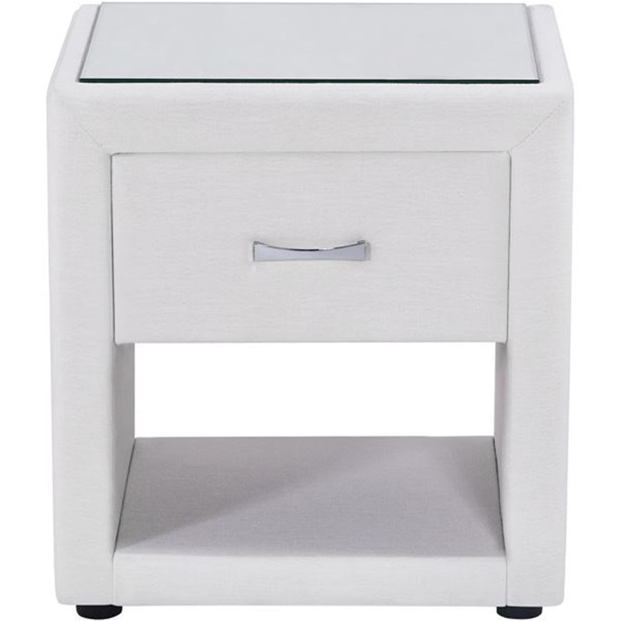 LINO bedside table white
