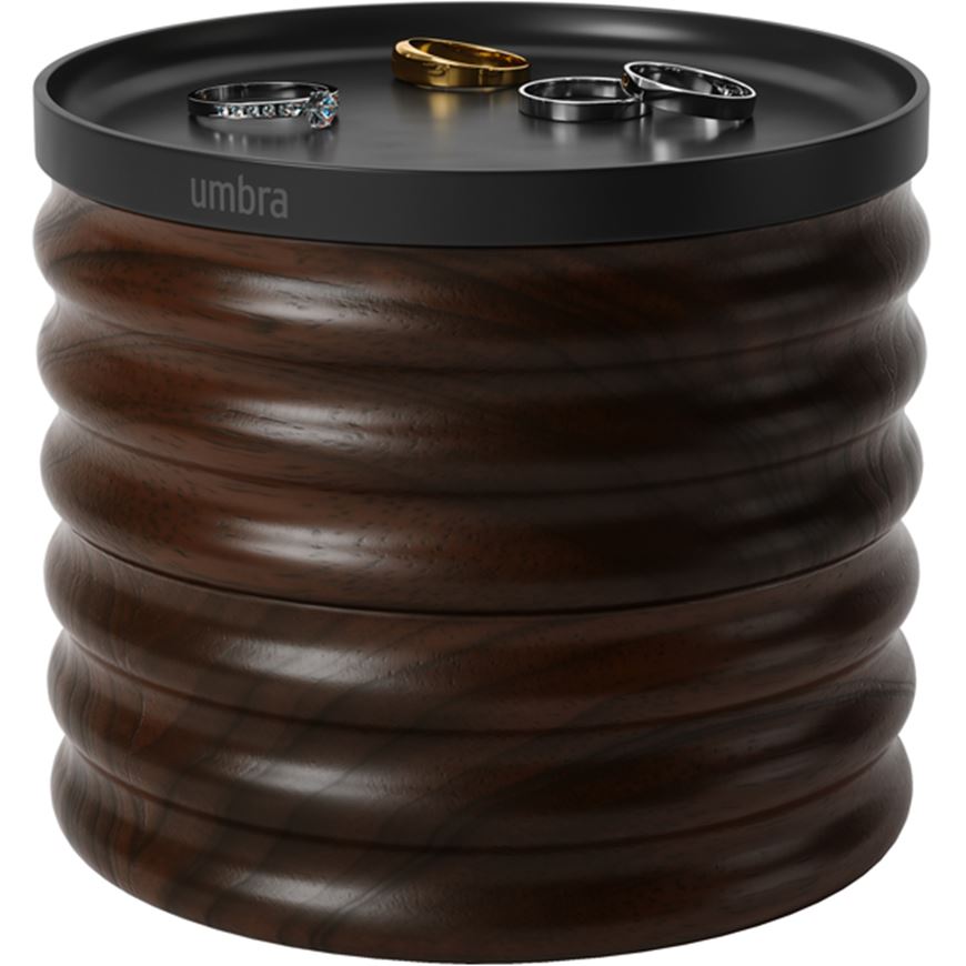 Picture of TESORA storage box black/walnut