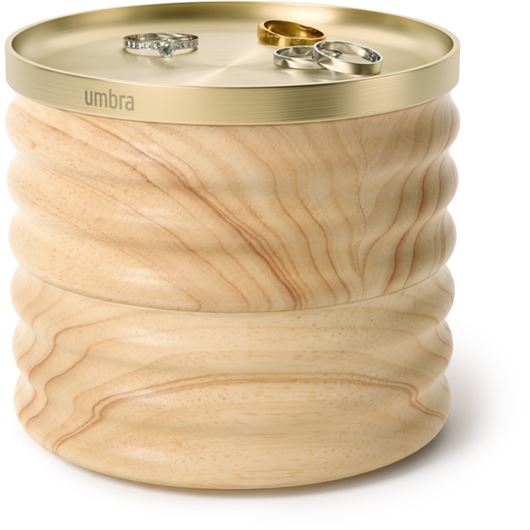 Picture of TESORA storage box natural/brass