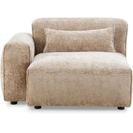 LEOPOLD left arm modular chair beige