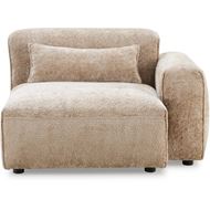 LEOPOLD right arm modular chair beige