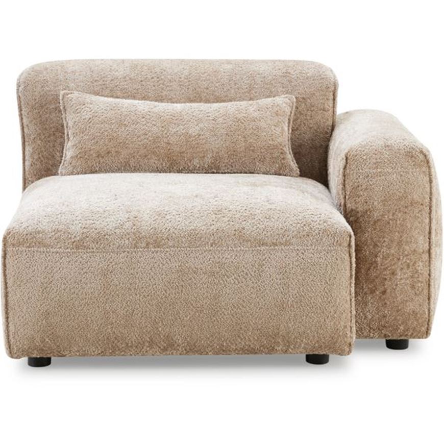 LEOPOLD right arm modular chair beige