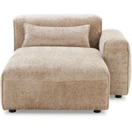 LEOPOLD right arm modular chaise beige