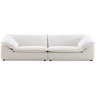 MILO 3 seater sofa white
