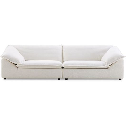MILO 3 seater sofa white