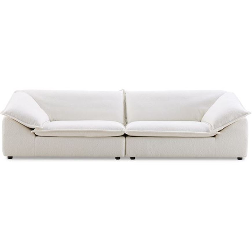 MILO 3 seater sofa white