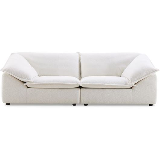 MILO 2 seater sofa white