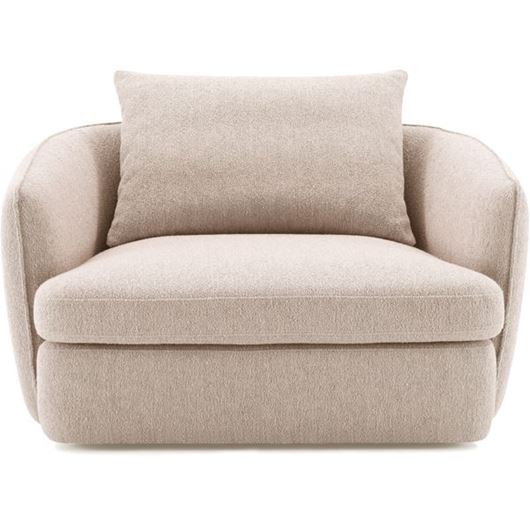NEST swivel armchair beige - large