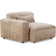 LEOPOLD left arm modular chair beige