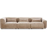 LEOPOLD left arm modular chair beige