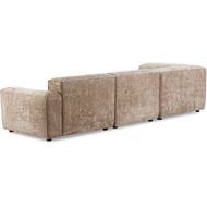 LEOPOLD left arm modular chair beige