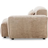 LEOPOLD right arm modular chair beige