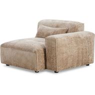 LEOPOLD right arm modular chair beige