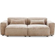 LEOPOLD right arm modular chair beige