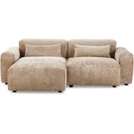 LEOPOLD right arm modular chair beige