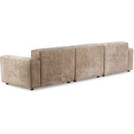 LEOPOLD right arm modular chair beige