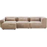 LEOPOLD left arm modular chaise beige