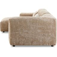 LEOPOLD left arm modular chaise beige