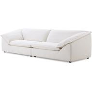 MILO 3 seater sofa white