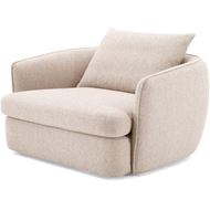 NEST swivel armchair beige - large