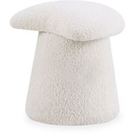 MUSHROOM stool white - large