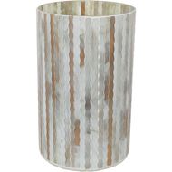 MOSAIC hurricane white/brown - H25cm