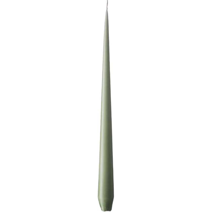 Picture of ESTER taper candle green soil - H32cm