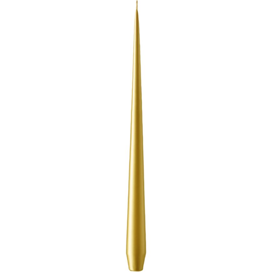 Picture of ESTER taper candle gold metallic - H32cm