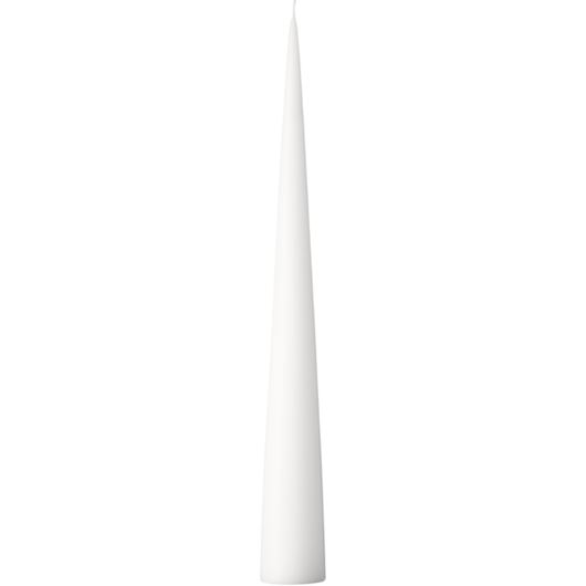 Picture of ESTER cone candle pure white - H37cm