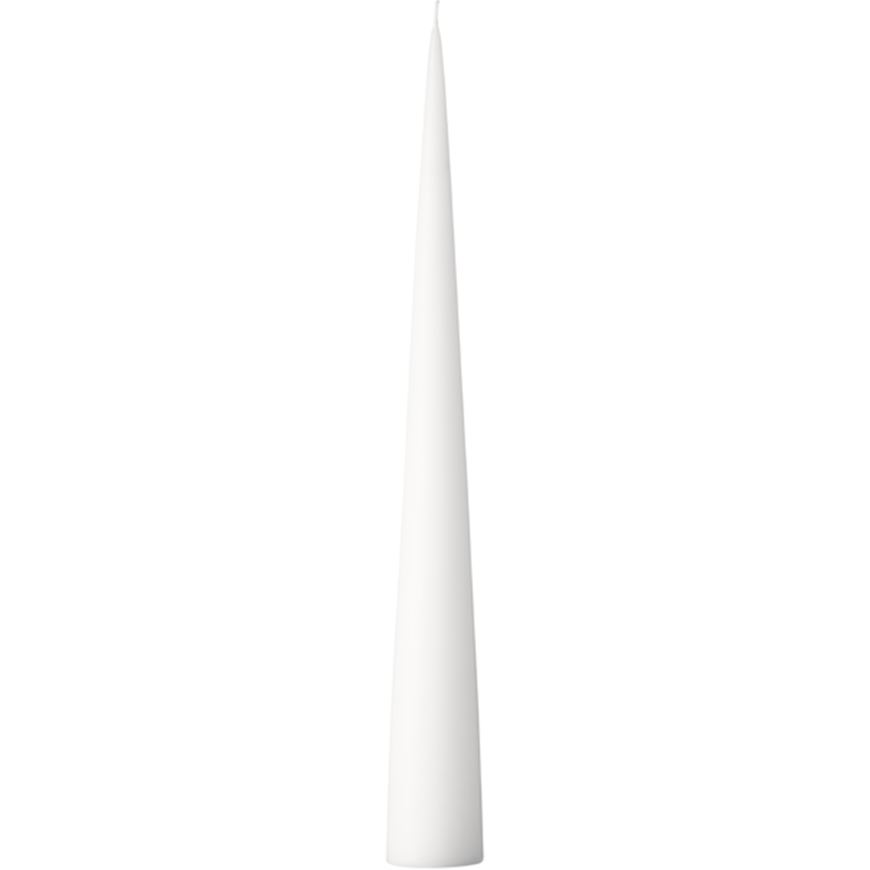 Picture of ESTER cone candle pure white - H37cm