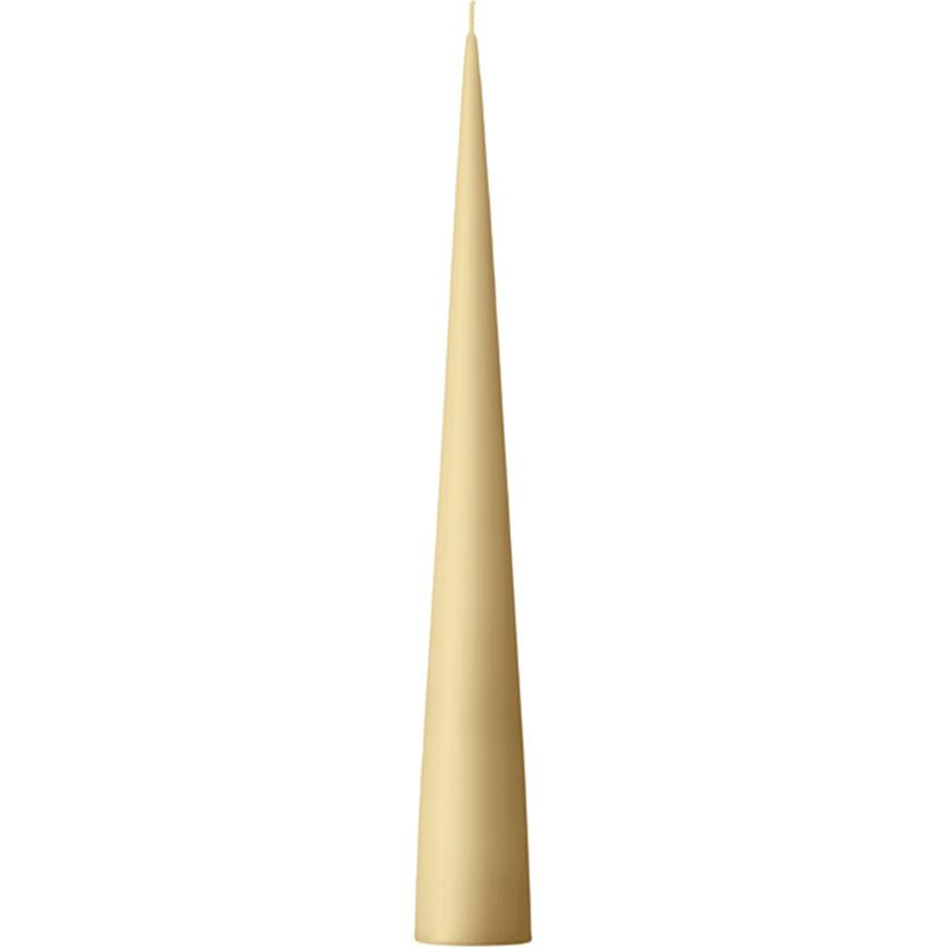 Picture of ESTER cone candle ginger - H37cm