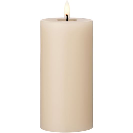 Picture of ERIK LED pillar candle ice latte - H15cm