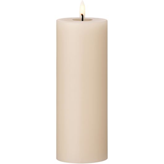 Picture of ERIK LED pillar candle ice latte - H20cm