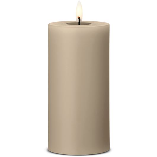 Picture of ERIK LED pillar candle nougat note - H15cm