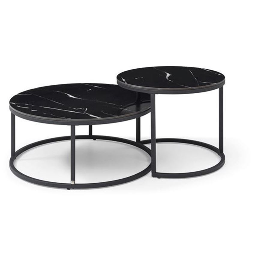 Picture of SAMS coffee table black set of 2