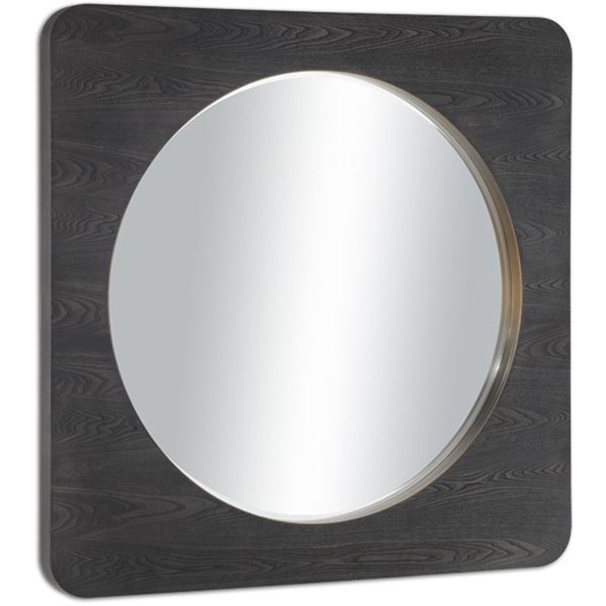 Picture of BIANCA wall mirror black -120x120cm