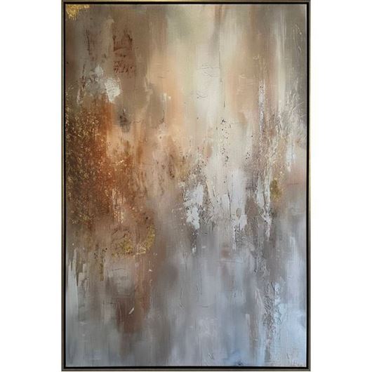 Picture of GLORY I framed canvas silver - 83x123cm
