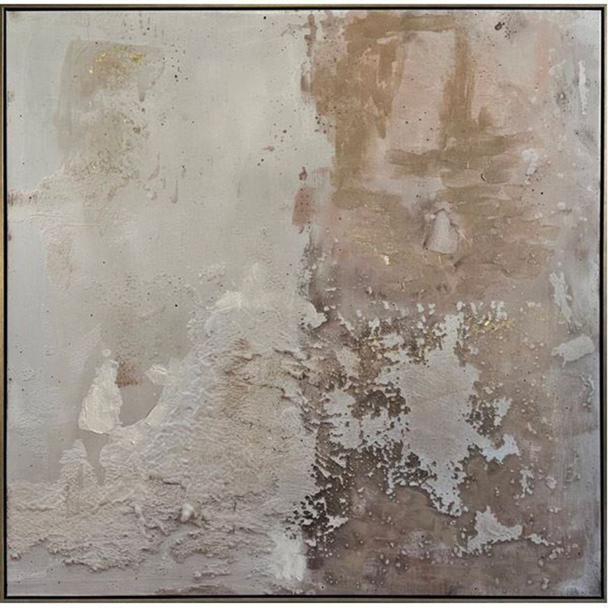 Picture of TIME Tested I framed canvas silver - 123x123cm