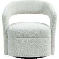 Picture of REPOSE swivel armchair white