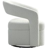 Picture of REPOSE swivel armchair white