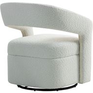 Picture of REPOSE swivel armchair white