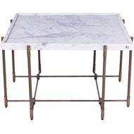 Picture of KNURL coffee table white - 80x80cm