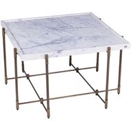 Picture of KNURL coffee table white - 80x80cm