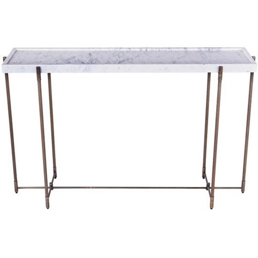 Picture of KNURL console white - 124x33cm