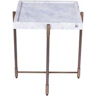 Picture of KNURL side table white - 43x43cm