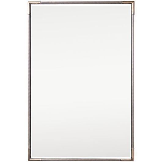 Picture of KNURL wall mirror brass - 90x60cm